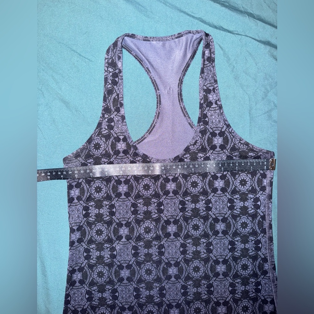 Patterned Racerback Tank Top - Picture 2 of 5